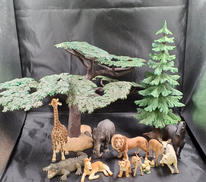 アカシア、モミの木、動物セット|SCHLEICH