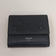 三つ折り財布黒|CELINE