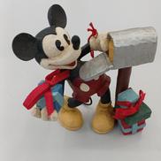 ミッキー木製クリスマスフィギュア|DISNEY