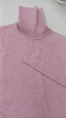 ピンクシルクカシミヤ紺タートルニット|BALLY