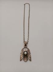 シルバーネックレス|-