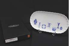 ブルーチャイナ クッキートレイ|深川製磁