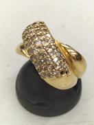 変形リング|変形、石取れあり