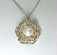 K18パール付 ロングネックレス 総重量7.8g 60cm|K18パールネックレス