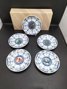 4.5号皿揃え 5枚入り|九谷焼