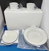 カップ&ソーサー2客 スーププレート2枚|MONSES DESIGN