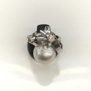 Pt900　リング　パール　約8.7g 約10.5号|接着部の変色あり