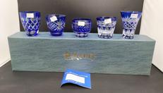 色被せ切子セット|石塚硝子