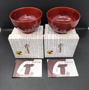 お椀 2客|春慶塗