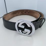 インターロッキングGレザーベルト|GUCCI