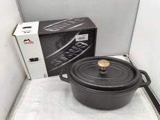 ココット オーバル 黒 23CM 2.35?|STAUB