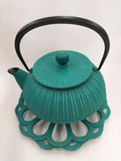 ターコイズカラーポット南部鉄器|アンシャンテジャポン