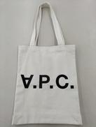 LAURE ブラックロゴトートバッグ|A.P.C