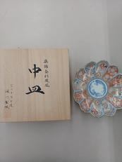 菊割中皿|深川製磁