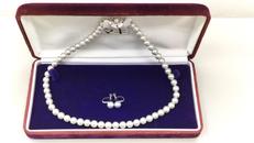 真珠ネックレス/PT850イヤリング|ジュエリーマキ