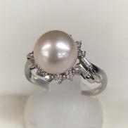パール付リング|-