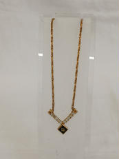 V字ストーンネックレス|CHRISTIAN DIOR