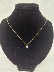 K18石付ネックレス|MIKIMOTO