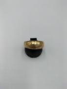 花彫刻リング|K18