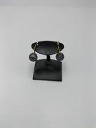 黒石つきイヤリング|K18