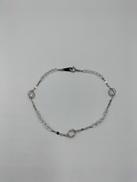 透明装飾ブレスレット|K18WG