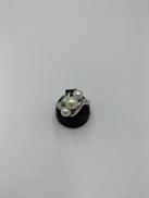 3連白石つきリング|PT900