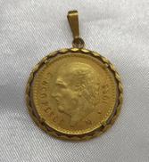 K18枠コインペンダント|ESTADOS  UNIDOS  MEXICANOS