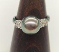 ブラックパールリング|PT900