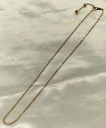 K18ポールチェーンネックレス|LASOMA