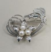 シルバーブローチ|-