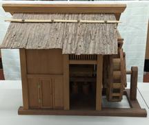 木製　水車小屋|-