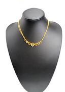 24K/K18　ネックレス|留め具部分はＫ18刻印