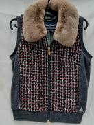 ツイード切替ファー付ニットベスト|PAUL STUART