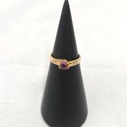 石付きリング|K18