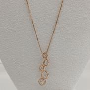 ダイヤ付きネックレス|K18/D0.30CT