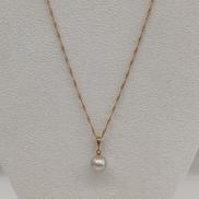 石付きネックレス|K18