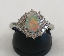 ダイヤ石付きリング|PT900/D0.53CT