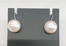 パール付きイヤリング|K14WG