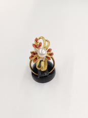 K18ダイヤモンド付きリング|K18