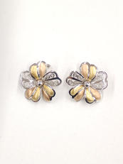 K14WGK18イヤリング|K14WG K18