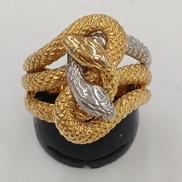 K18・PT900リング|-