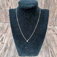 Ｋ１８ダイヤネックレス|2.1G   38CM   0.18CT