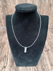 K18　PT900　ダイヤ　トップ付き　ネックレス|10.8G 0.08CT 長さ40㎝