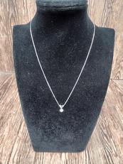 石付きネックレス　約40cm|3.2G/0.4CT