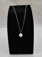 合成モアサナイトネックレス|-