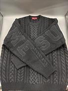 APPLIQUE CABLE KNIT SWEATER|SUPREME