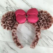 ミニー レオパード柄 カチューシャ　ピンク|TOKYO DISNEY RESORT