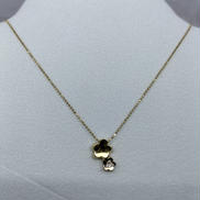 K18 ネックレス　フラワーモチーフ|宝石付きネックレス