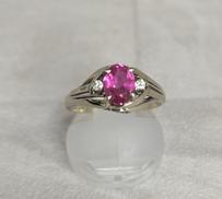 K14WG　リング|宝石付きリング