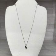 K18WGネックレス|宝石付きネックレス